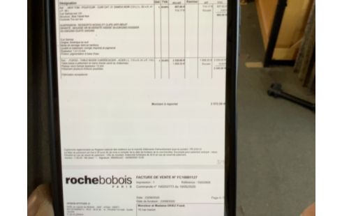 TABLE BASSE CARRÉ 115CM ROCHE BOBOIS