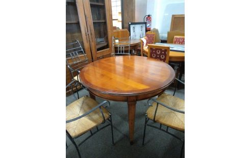 TABLE RONDE MERISIER 2ALLONGES