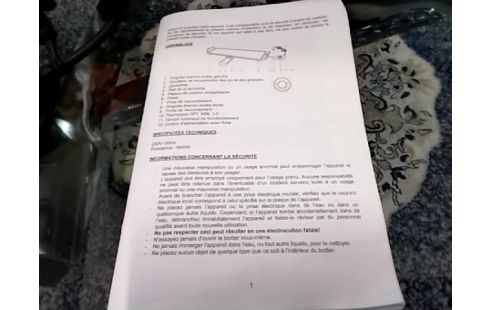 PLANCHA L70cm avec cable