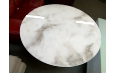 TABLE RONDE MODERNE PIED CENTRAL DORÉ DIAM100CM