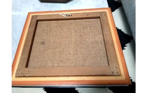 CADRE DORÉ PEINTURE MAISONS