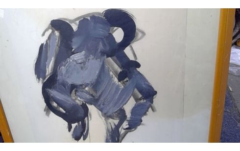 PEINTURE ANNEES 70 EN  L'ETAT