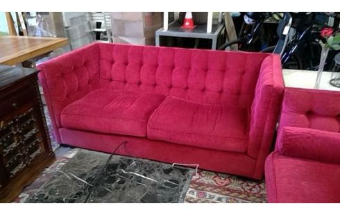 SOFÁ TEJIDO FRAMBUESA