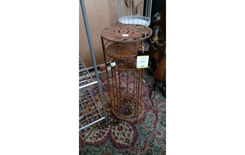 LOT DE 3 SELLETTES METAL