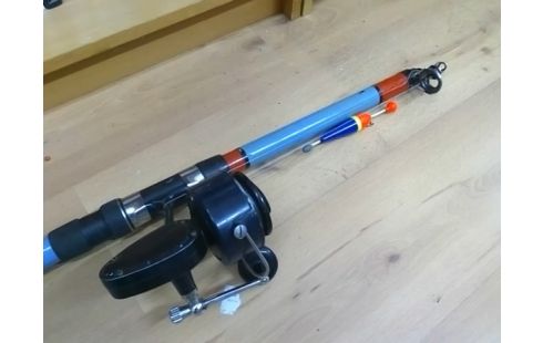 CANNE A PECHE AVEC MOULINET MITCHELL 486