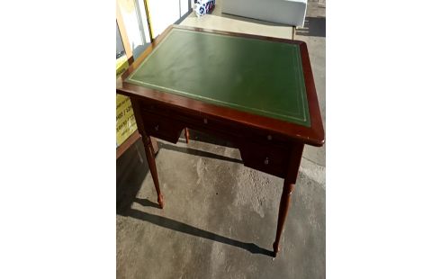 BUREAU 5 TIROIRS DESSUS CUIR