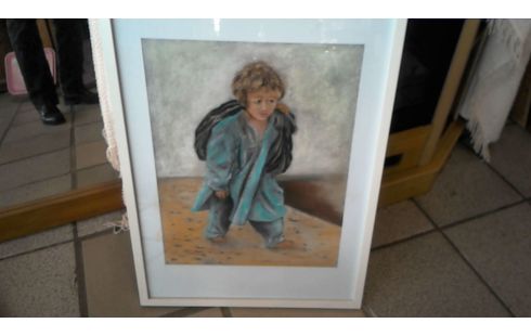 TABLEAU PASTEL SIGNE A MARTIN