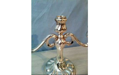 KERZENSTÄNDER <WMF> SILBERFARBEN 3-ARMIG