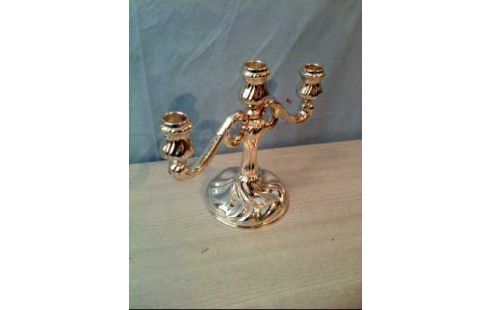 KERZENSTÄNDER <WMF> SILBERFARBEN 3-ARMIG