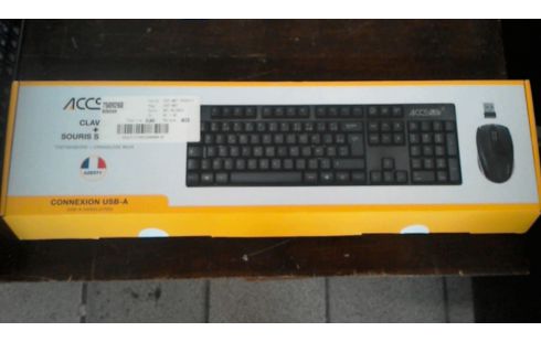CLAVIER SOURIS PACK  SANS FIL ACCSUP