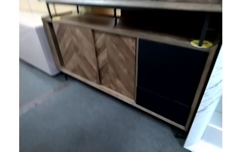 BUFFET MODERNE BOIS ET NOIR