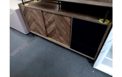 BUFFET MODERNE BOIS ET NOIR