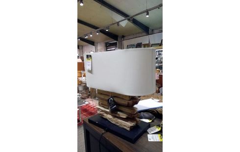 LAMPE A POSER STYLE BOIS FLOTTE