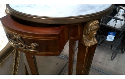 DESSERTE EMPIRE MARBRE 1 TIROIR