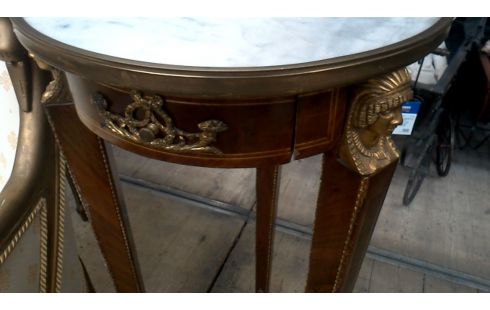 DESSERTE EMPIRE MARBRE 1 TIROIR