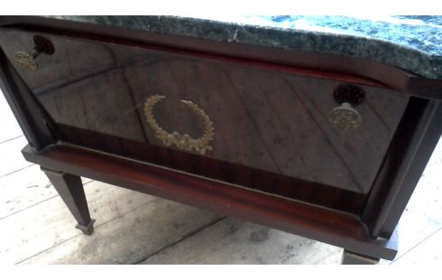 MUEBLE AUXILIAR IMPERIO MÁRMOL ABATIBLES