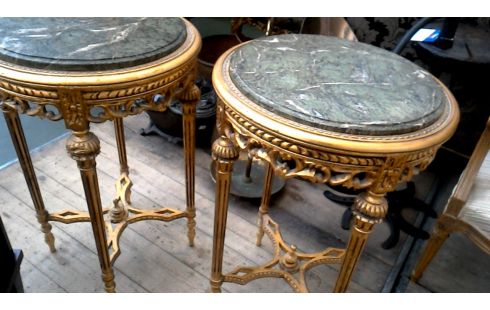 CREDENCE ROND EMPIRE DORE MARBRE L UNITE