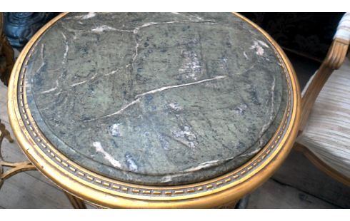 CREDENCE ROND EMPIRE DORE MARBRE L UNITE