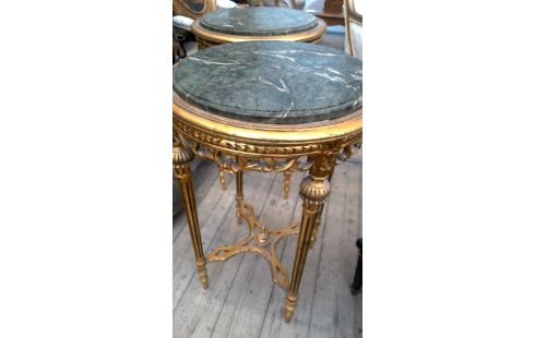 CREDENCE ROND EMPIRE DORE MARBRE L UNITE