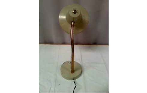 TISCHLAMPE VINTAGE CREME- MESSINGFARBEN