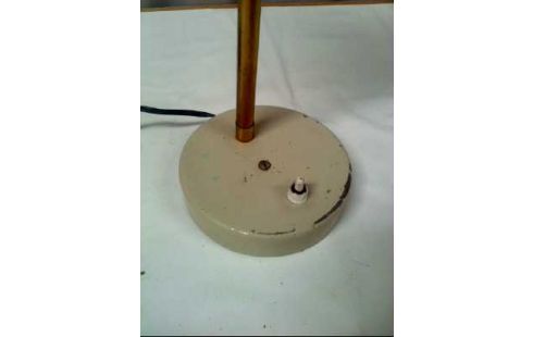 TISCHLAMPE VINTAGE CREME- MESSINGFARBEN