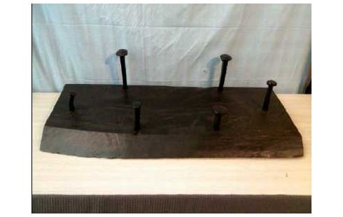 WAND GADEROBE HOLZ SCHWARZ RUSTIKAL