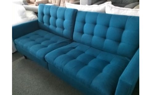 BANQUETTE CONVERTIBLE BLEUE