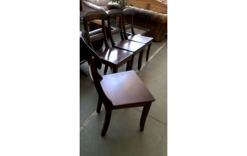 4 CHAISES, , BOIS