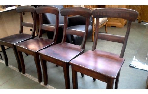 4 CHAISES, , BOIS