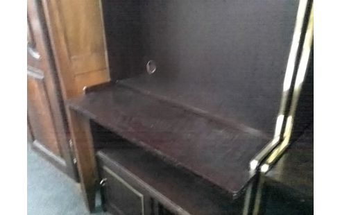 BIBLIOTHEQUE AVEC PORTES VITREES (EN L'ETAT)