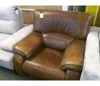 FAUTEUIL CUIR MARRON