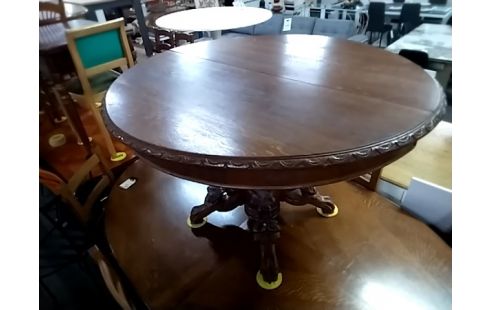 TABLE OVALE EN CHENE + 2 ALLONGES