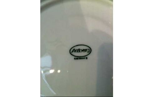 KAFFEESERVICE ARZBERG WEISS/BRAUN 44-TLG.