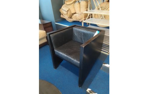 FAUTEUIL PASTOE BOIS ET CUIR