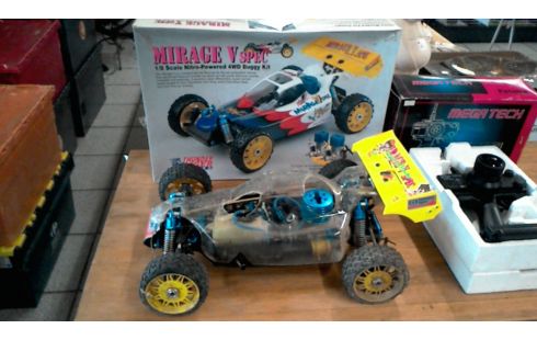 VOITURE TELEGUIDEE THERMIQUE BUGGY THUNDER TIGER RACING EN L'ETAT