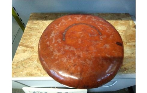 COUSSIN GALETTE CUIR LAQUÉ