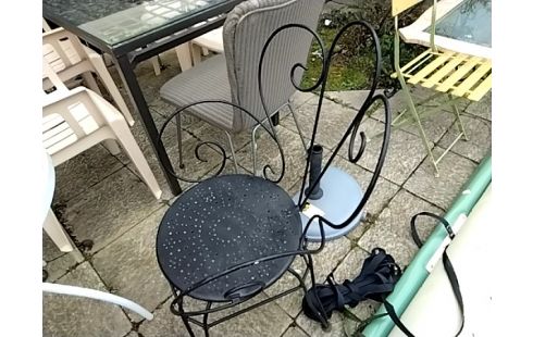 FAUTEUIL DE JARDIN METAL NOIR