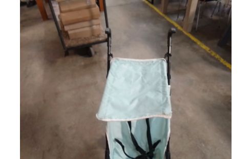 POUSSETTE CANNE NOIRE BLEUE