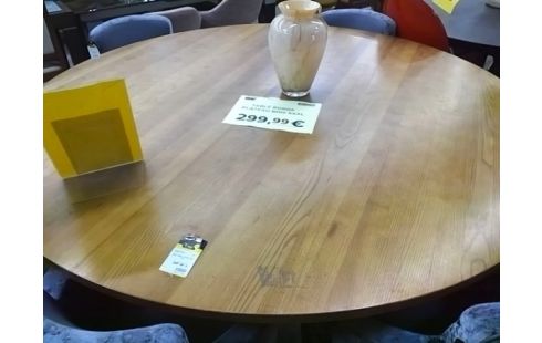 TABLE RONDE PLATEAU BOIS XXXL