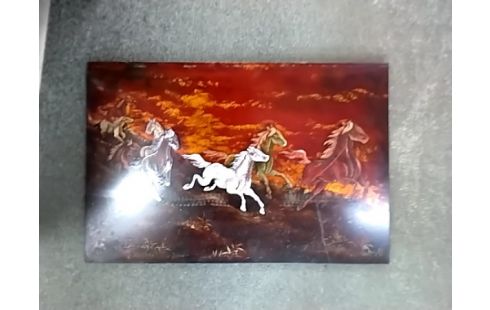 TABLEAU LAQUE CHEVAUX