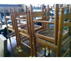 LOT DE 6 CHAISES PAILLEES