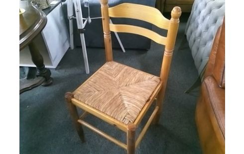 LOT DE 6 CHAISES PAILLEES
