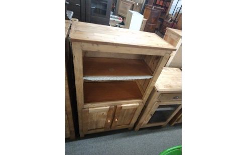 BIBLIOTHEQUE SAPIN 2 PORTES