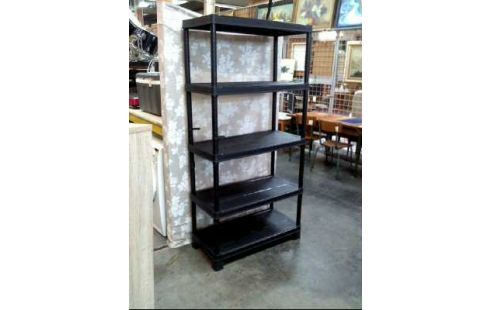 KUNSTSTOFFREGAL SCHWARZ 4 EBENEN