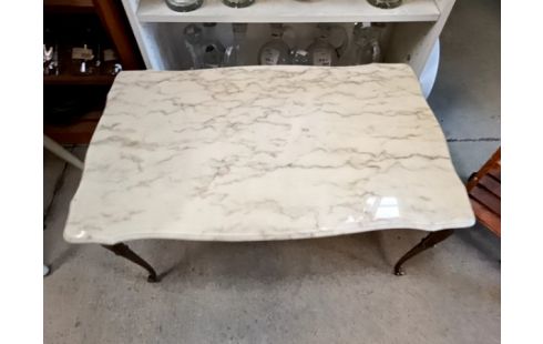 TABLE BASSE PLATEAU MARBRE