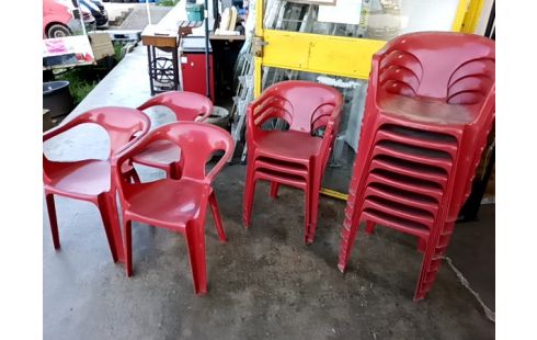 FAUTEUIL DE JARDIN ROUGE