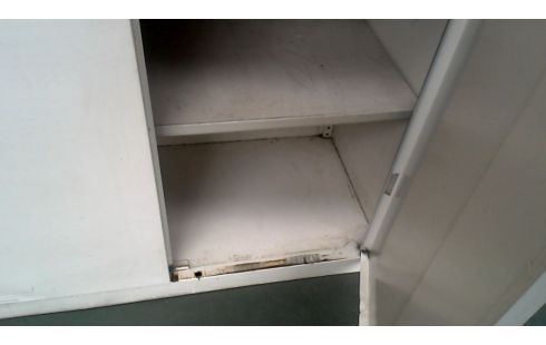 ARMOIRE DE BUREAU ECRU METAL L UNITE