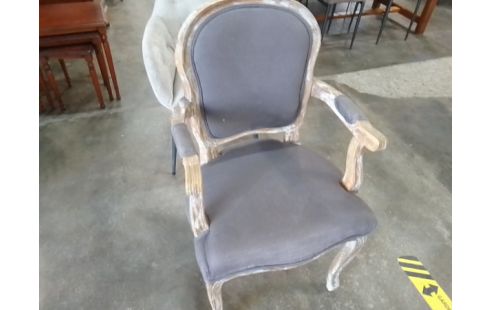 FAUTEUIL BOIS ET TISSUS