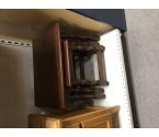 TABLE GIGOGNES CHENE FONCE LOT DE 3