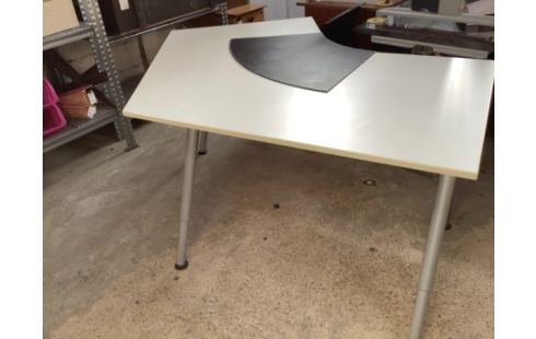 BUREAU d angle moderne blanc BUREAU D ANGLE MODERNE BLANC